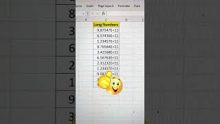Issue With Long Numbers In Excel 🔥 | Excel Tricks For Beginners ‼️ #shorts #exceltricks #bytetech
