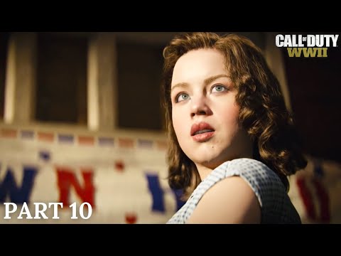 CALL OF DUTY WW2 | Walkthrough Gameplay Part 10 -  AMBUSH | Campaign Mission 10 [COD WWII] | 2022