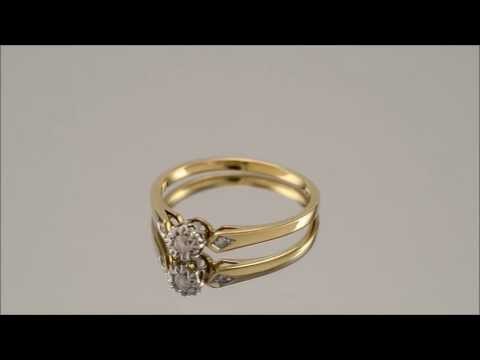 9ct Gold Diamond Ring - D5112