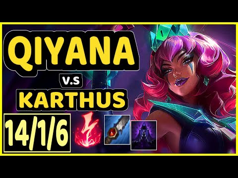 SELFMADE (QIYANA) vs KARTHUS - 14/1/6 KDA JUNGLE CHALLENGER GAMEPLAY - EUW