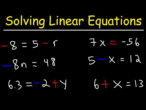 How To Solve Linear Equations In Algebra Membership