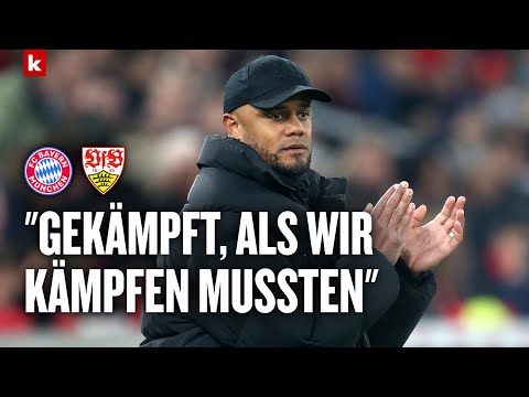 Kompany: "In der ersten halben Stunde war Stuttgart klar besser" | VfB Stuttgart - FC Bayern