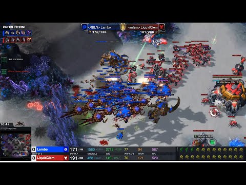 Starcraft II HomeStory Cup XXI 2022 Jul24 Lambo(Z) v LiquidClem(T) Game 3 MAPS- [ESL] Stargazers