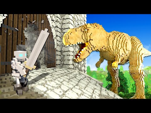 GIANT T-REX DESTROYS CASTLE! (Teardown)