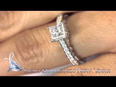 ER-SOLD-076 - 1.86 Carat E-SI1 Certified Princess Cut Diamond Engagement Ring 18k White Gold