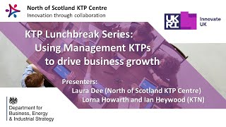 KTP Lunchbreak Webinar: Using Management KTPs to drive business growth