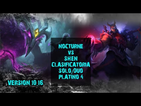 OTP NOCTURNE VS SHEN VERSION 10.16  PLATINO 4 ( LAN ) Game Walkthrough
