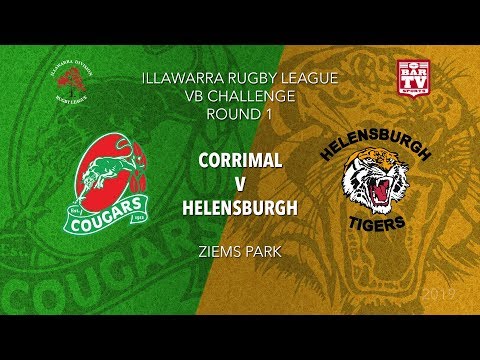 2019  Illawarra Rugby League - VB Challenge - Round 1 - Corrimal v Helensburgh