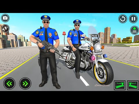 US Police Bike Gangster chase Simulator | US Police Bike Driving Games | Android Gameplay HD