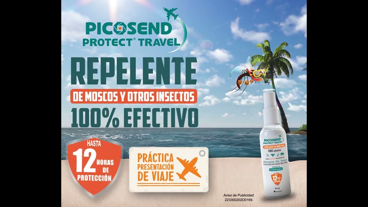 Picosend Protect Travel Repelente De Insectos Spray Con 50 Ml