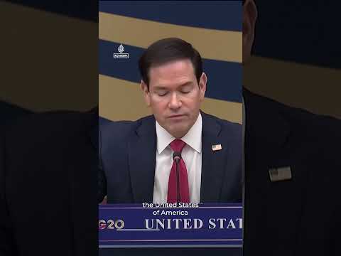 Rubio hosts G20 talks as Russia's Lavrov presence sparks tensions