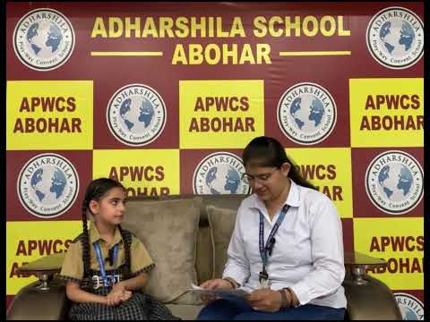 🎙️ Adharshila School Abohar | Podcast of a Little Champion