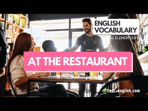 At the restaurant – A1 English Vocabulary