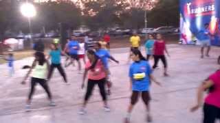 preview picture of video 'University of Hyderabad Half Marathon Warm up session 2'