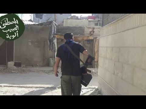 استهداف لواء هارون الرشيد تحصينات قوات النظام في حي جوبر في مدينة دمشق