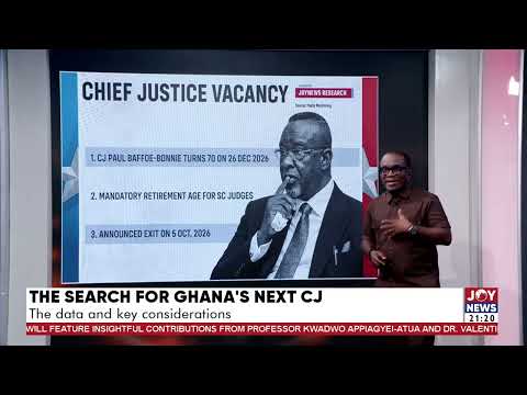 Ghana’s next CJ: The President has a big decision to make within 73 days.
