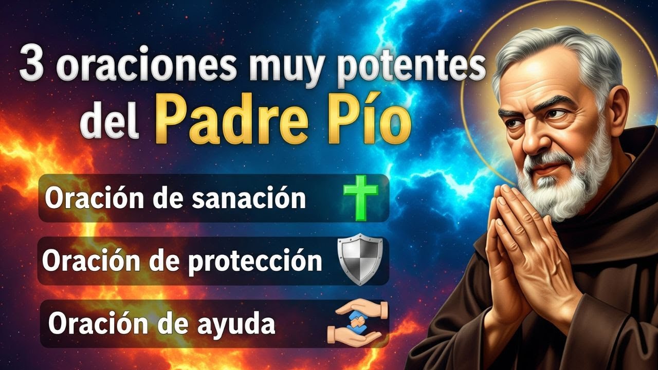 THREE POWERFUL PRAYERS FROM FATHER PIO TO HEAL, PROTECT AND HELP - PRAY WITH ME