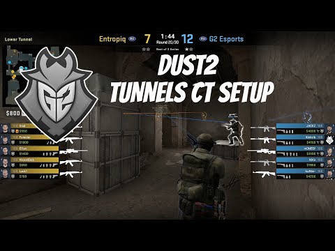 CS:GO Tactic - G2 Dust2 Tunnels CT Setup