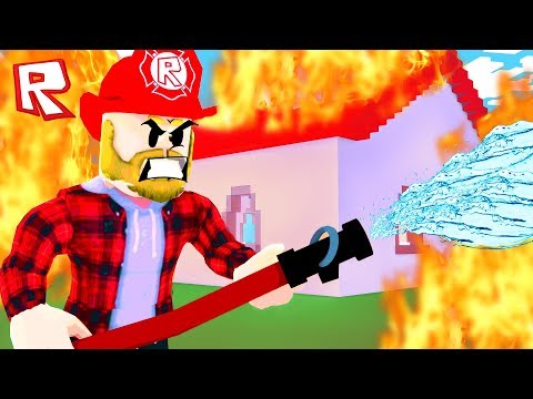 МОЯ РАБОТА ПОЖАРНОГО! ROBLOX SIMULATOR
