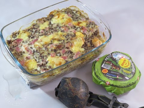 Recette de gratin de crozets au Reblochon