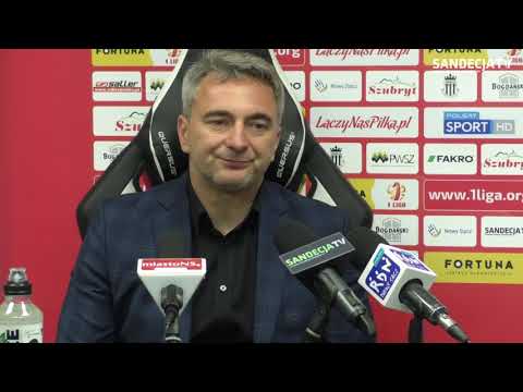2018-10-19 Sandecja - Wigry Suwałki 2-0 (1-0), pomeczowa konferencja prasowa