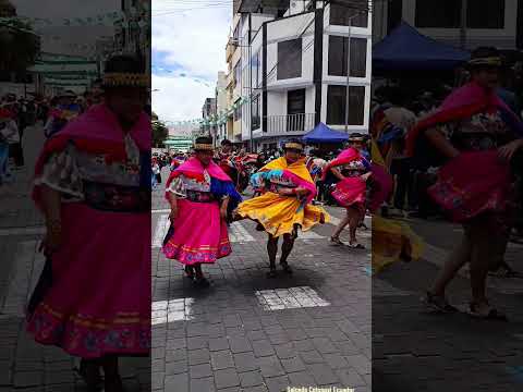 Desfile folklórico Salcedo Cotopaxi Ecuador #arte #cultura #tradicion