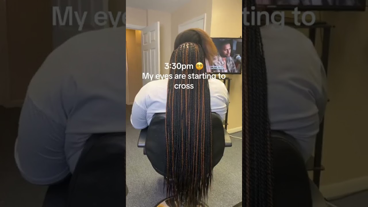 Butt length senegalese twist from 6:30am to 6:30pm😍😍 Was it worth it?#oqhair #twist #blackgirlmagic