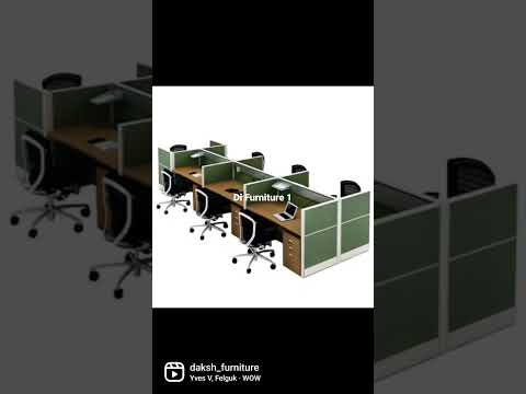 Glass linear open desking modular furniture, for office