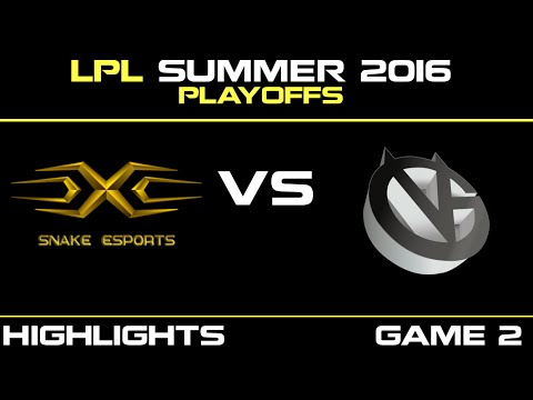 SS vs VG Game 2 Highlights Tencent LPL Summer Playoffs Tie Breaker 2016 | Snake vs Vici Gaming