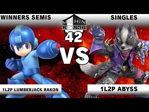 Smashing Grounds 42 - Winners Semis - 1L2P Lumberjack Rakon [Mega Man] v 1L2P Abyss [Wolf]