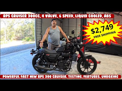 RPS CRUISER 300 EFI MOTORCYCLE 6-SPEED, LIQUID COOLED, ABS, FUEL INJECTED SPECS RIDE