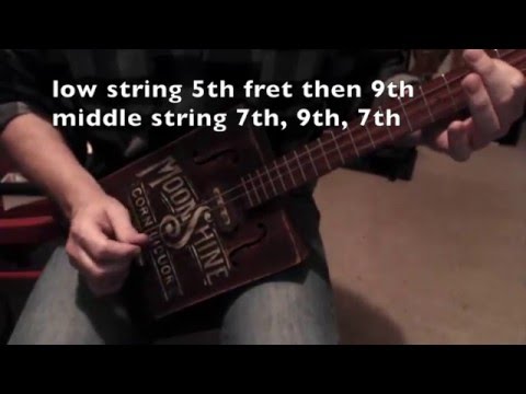 How to play Johnny B. Goode on a 3 String Guitar