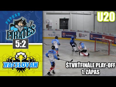 HK IMS-East Popradskí Piráti U20 - Slovan Petržalka U20 [štvrťfinále play-off 1. zápas, HIGHLIGHTS]