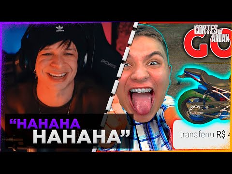 ARUAN REAGE A ROUBEl R$4,5 MILHÕES DE REAIS no GTA RP 😂 (Paulinho o LOKO) - Cortes do Aruan