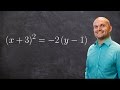 How To Find The Focus And Directrix Of A Parabola