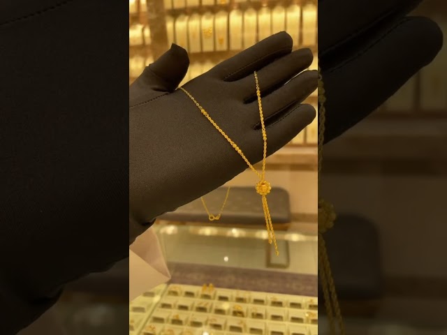 عقد ذهب عيار 21