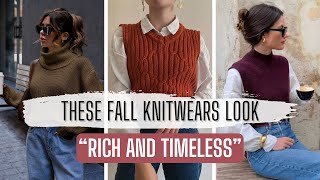 7 Knitwear Styles That Will Keep You Cozy and Chic This Fall