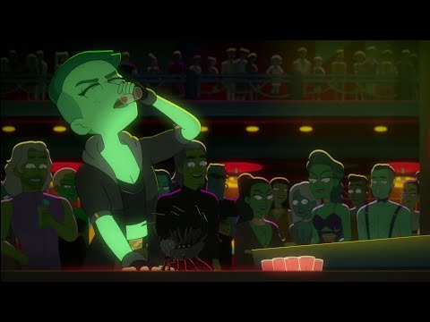 Star Trek: Lower decks: Tendi plays Murder bug drinking Game.