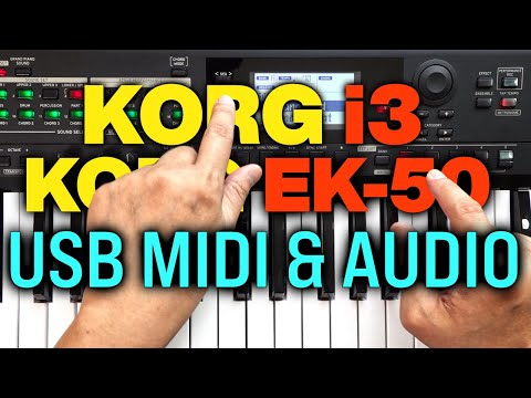 Korg i3 & EK-50L - MIDI & Audio Recording with Free Bundled Software