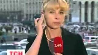Фанаты Спартака, прервали прямой эфир в Украине.