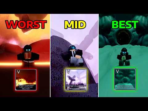 RANKING All Domain Expansions in Jujutsu Infinite!