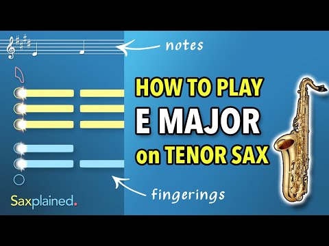 E Major Scale Tutorial (Tenor Sax) | Saxplained