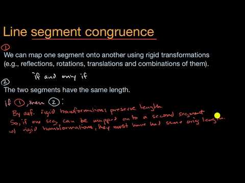 長さが同じであることと同等のセグメントの一致を示す (Showing segment congruence equivalent to having same length)