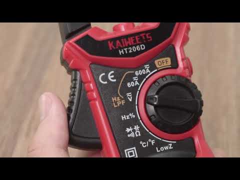 How to measure AC voltage by Kaiweets HT206D?