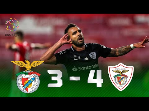 CHUVA DE GOLS E BRASILEIROS DECISIVOS! Melhores Momentos de Benfica 3 x 4 Santa Clara pela Liga NOS