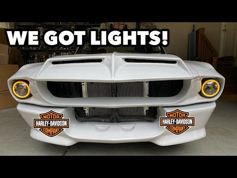 LED Halo Headlights, custom buckets, LED blinkers, Sequential LED Tail lights - 1967 Mustang