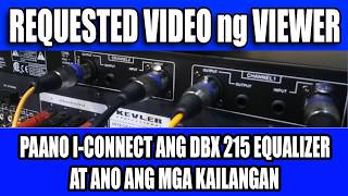 Video thumbnail for How to connect DBX 215 equalizer to Amplifier | Requested video ng viewer | Equalizer Setup by Twin 88