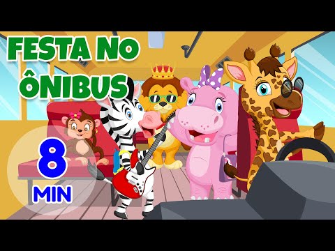 Festa no Ônibus - Giramille 8 min | Desenho Animado Musical