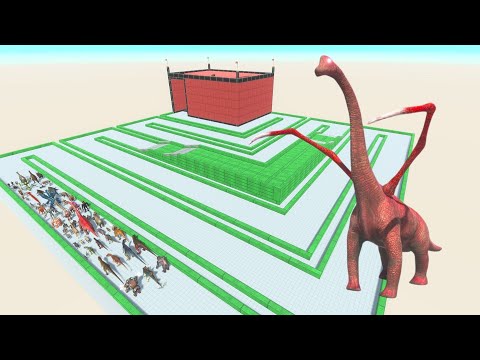 ESCAPE FROM ALIEN BRACHIOSAURUS #11 - ARBS - Animal Revolt Battle Simulator