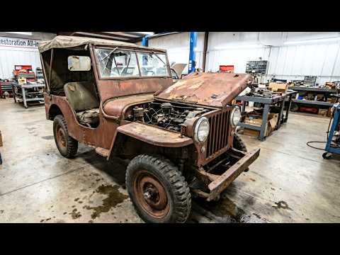 Car Restoration 🔥 Reviving a 1948 Jeep CJ-2A Back to Its Off-Road Glory #carrestoration
